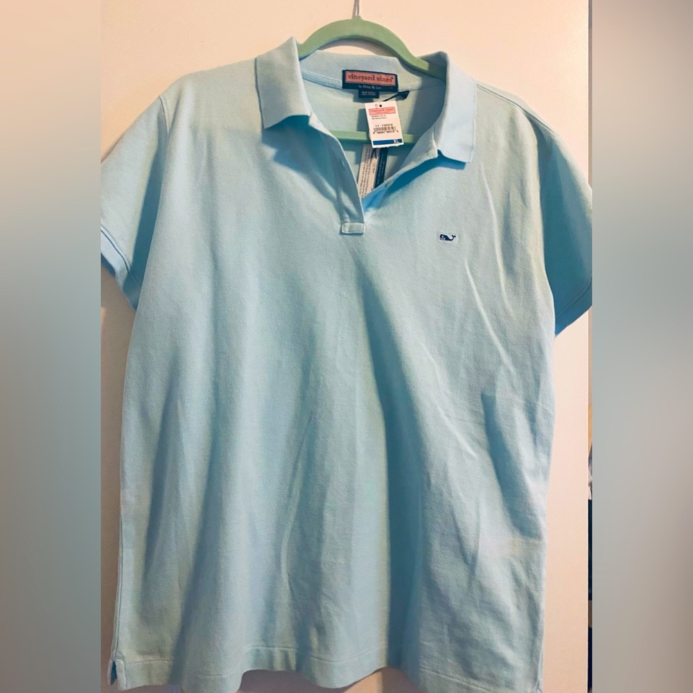 NWT Vineyard Vines Blue Polo Shirt Size XL